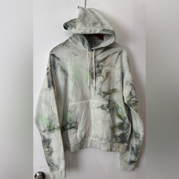 John Elliott Men Sequoia Hoodie Earth Dye Cotton Size 4/XL NWT